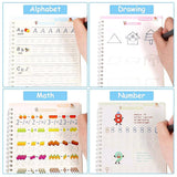 Sank Magic Practice Book (4 BOOKS+10 INK REFILL+GRIP)