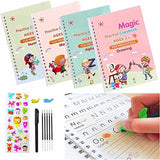 Sank Magic Practice Book (4 BOOKS+10 INK REFILL+GRIP)