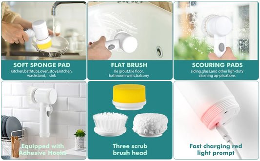5 In 1 Electric cleaning Magic brush
