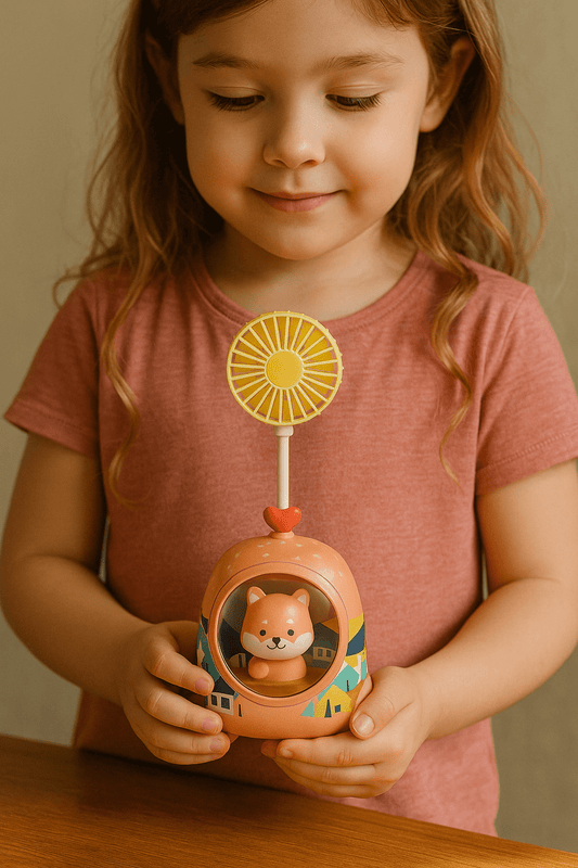 Mini Cartoon Animal Fan